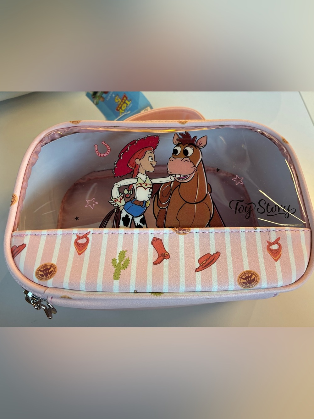 Disney Pixar Toy Story Jessie Bullseye Pink Makeup Bag
